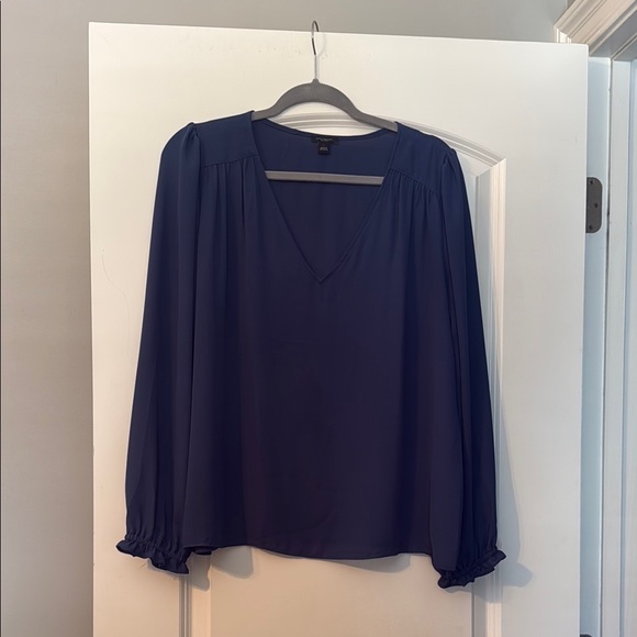 Ann Taylor (Factory) Navy Women's Blouse - Picture 1 of 4